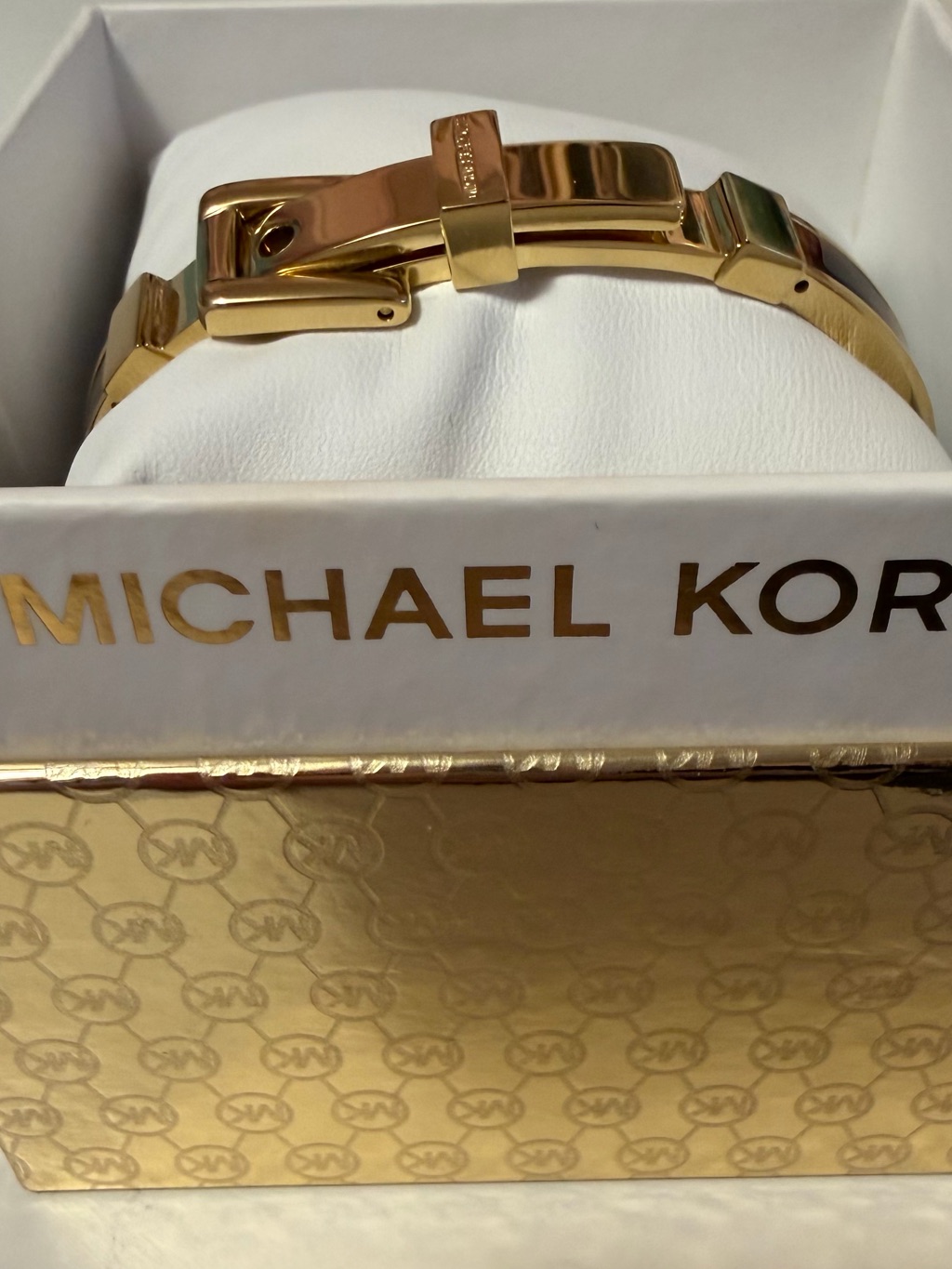 Michael Kors Gold Bracelet Watch Band With Polished Links